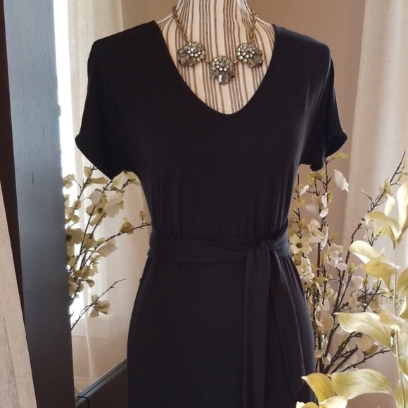 Banana Republic Black Tie-Front Patio Dress - Picture 5 of 8